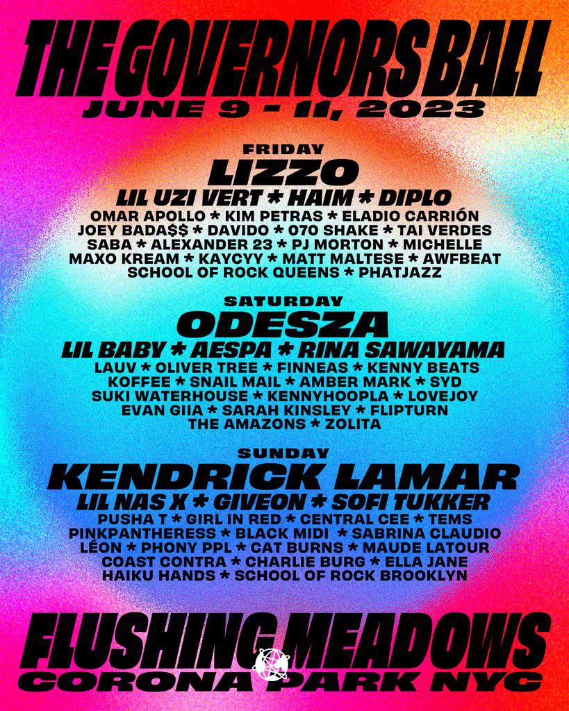230118 aespa Twitter Update - Excited to perform at The Governers Ball Music Festival 2023 (@govballnyc) on June 10th! See you all at New York