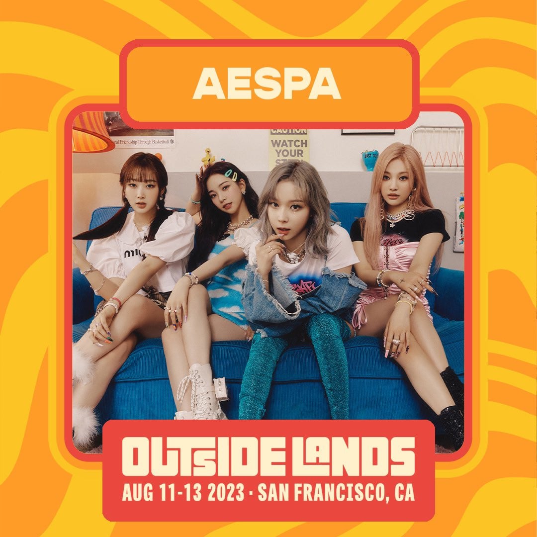 230308 aespa Twitter Update - We can’t wait to perform at year 15 of @sfoutsidelands this August in San Francisco’s Golden Gate Park!