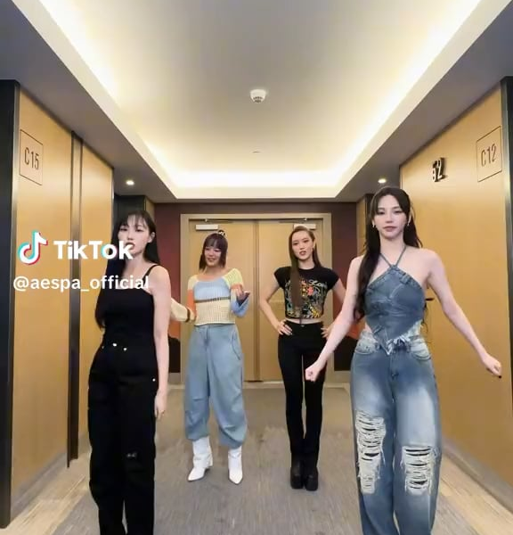 230819 aespa TikTok Update - #BetterThingsChallenge with Karina & Giselle (feat. XG Chisa & Juria)