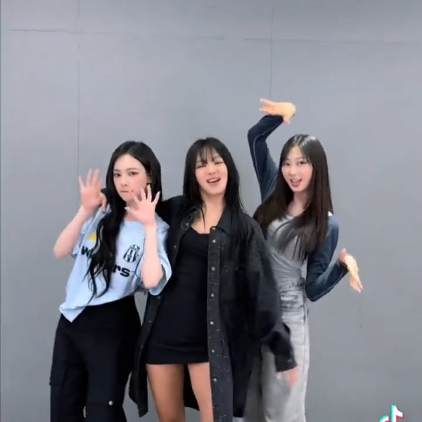 230825 Karina TikTok Dance Challenge with Giselle and SNSD Hyoyeon (HYO) for "Better Things"