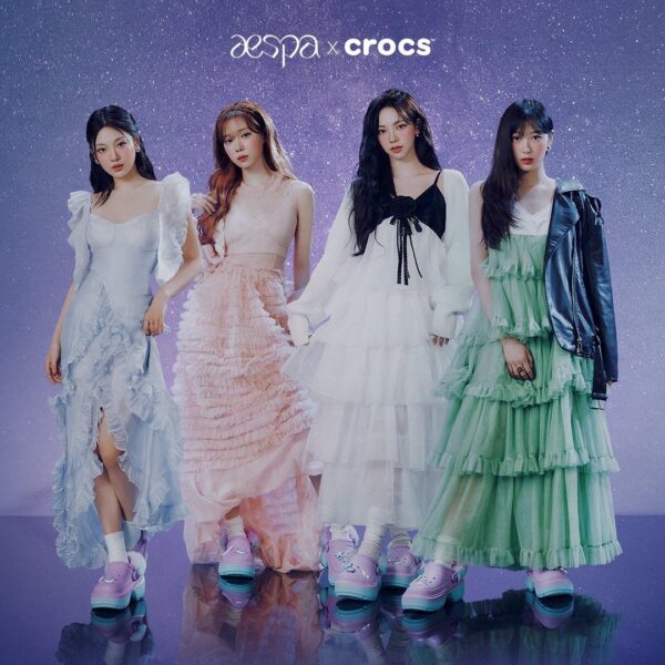 231002 Crocs Twitter Update with aespa - aespa x Crocs Exclusive Stomp Clog