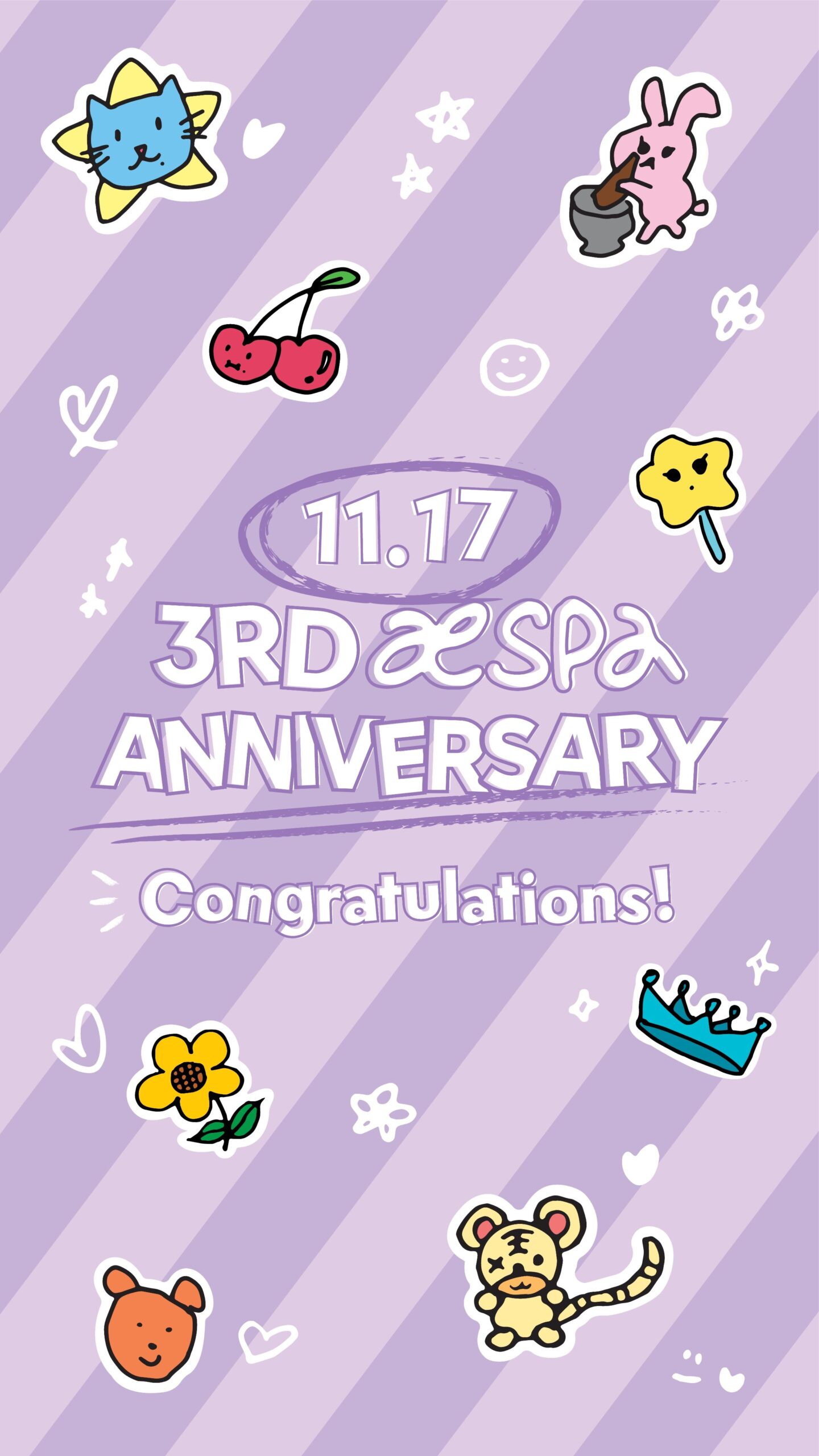 231117 aespa Twitter Update - aespa Debut 3rd Anniversary 11.17 Congratulations!