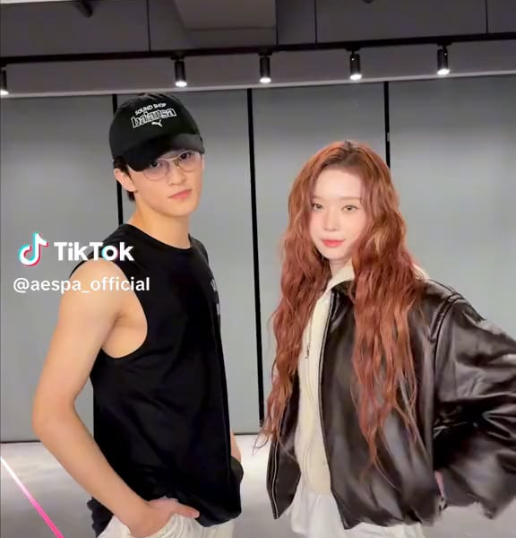 231112 aespa TikTok Update with Winter - #ImtheDrama with NCT Mark