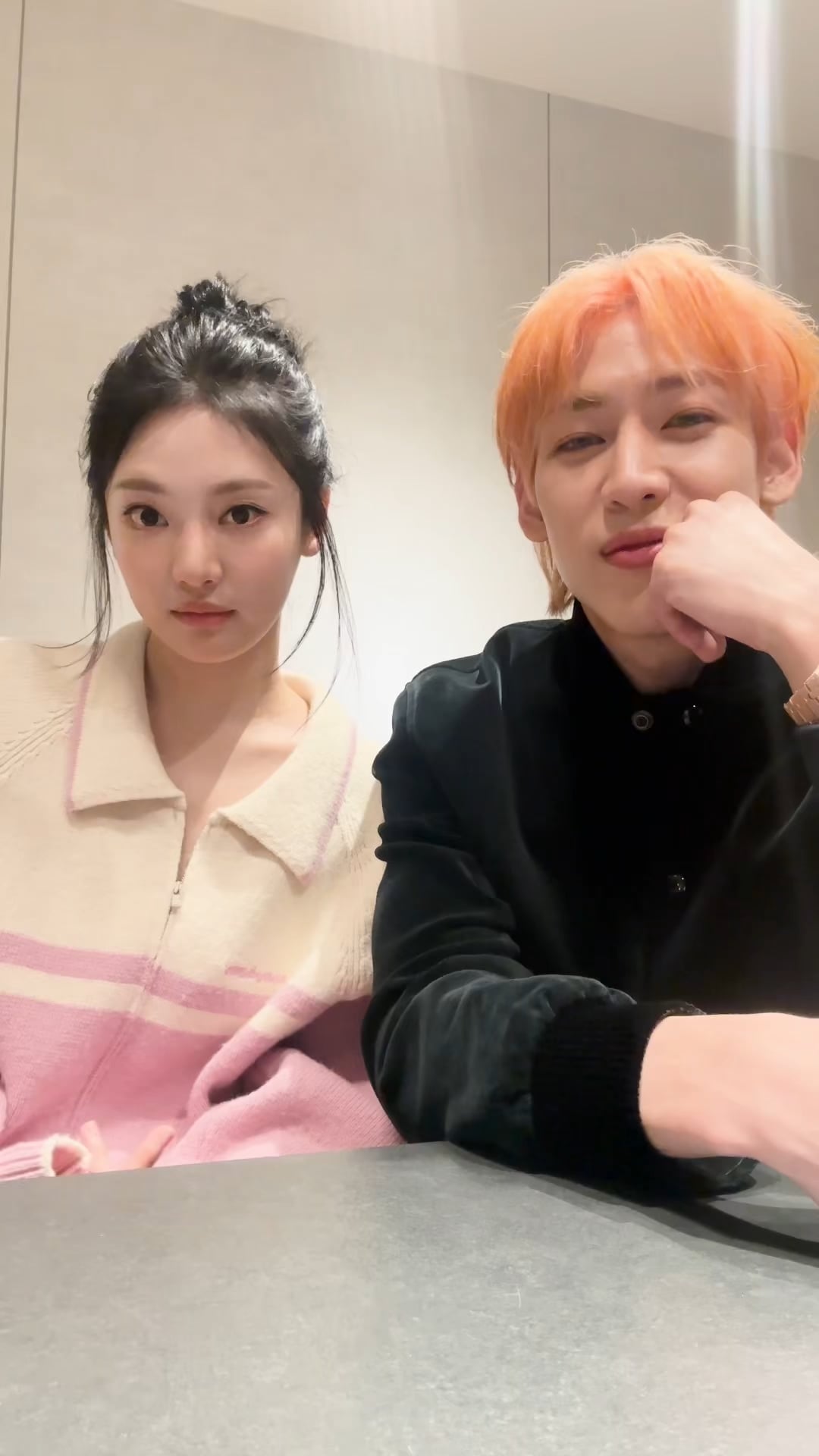 231124 aespa TikTok Update with Ningning - 🐍: Hold up, What? 🐯: Oh my god with BamBam
