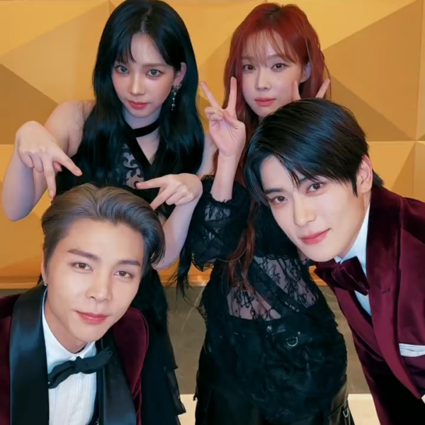 231225 NCT 127 TikTok Update with Karina and Winter - Be There For Me Challenge with Johnny and Jaehyun