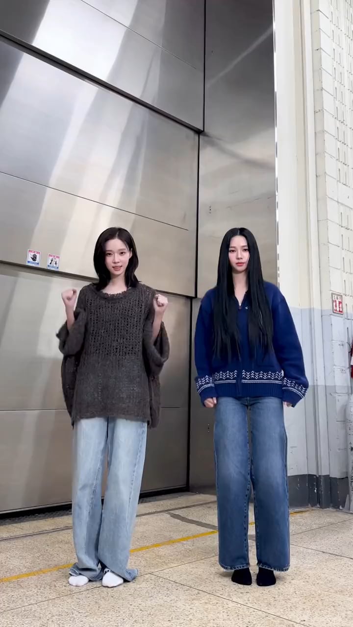 240107 aespa TikTok Update with Karina and Winter - two of hearts🫶