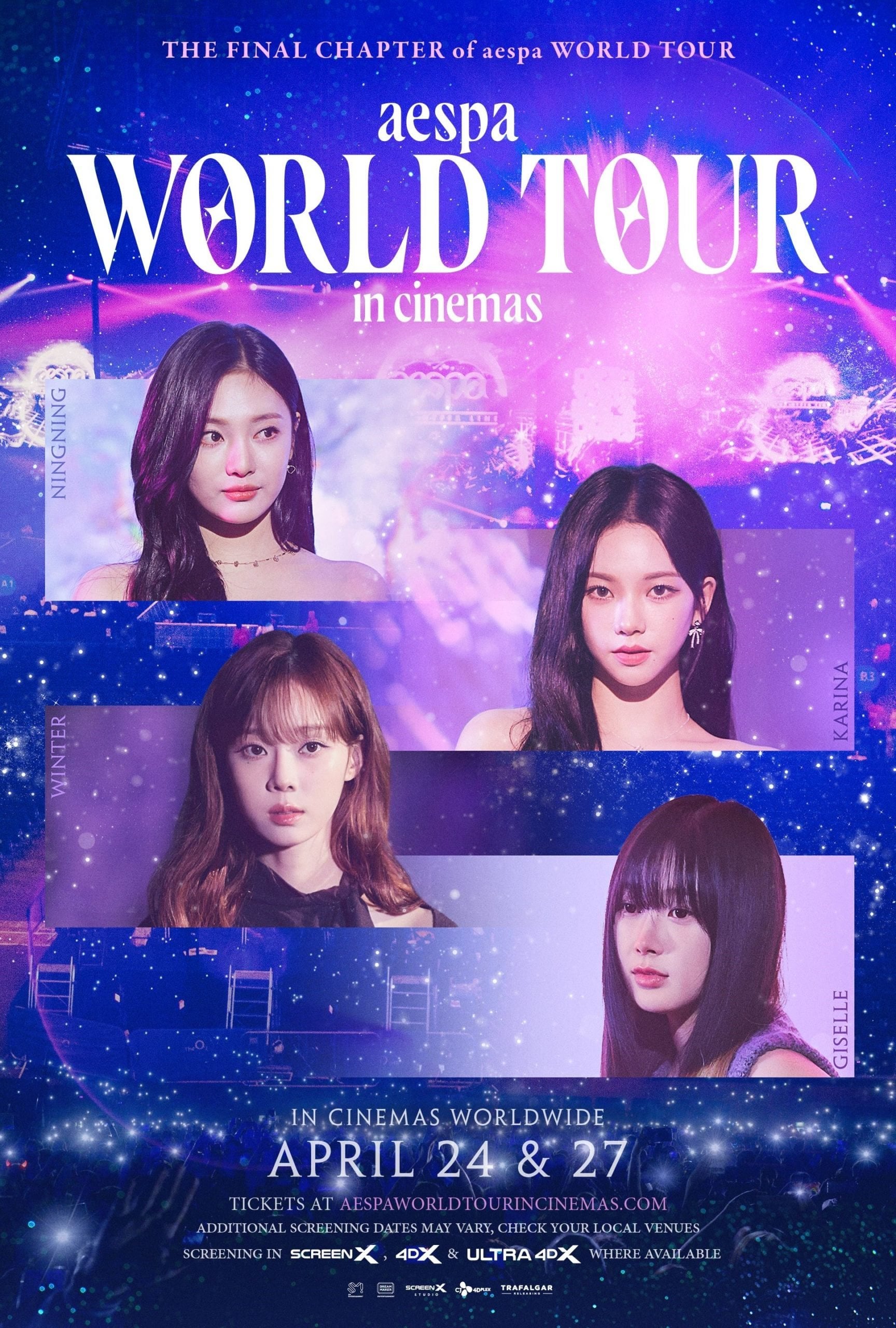 K-pop's 'aespa: WORLD TOUR in cinemas' to be released worldwide on 24 & 27 April