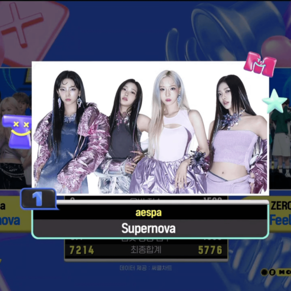 230523 aespa earns their first win for ‘Supernova’ on Mnet M Countdown