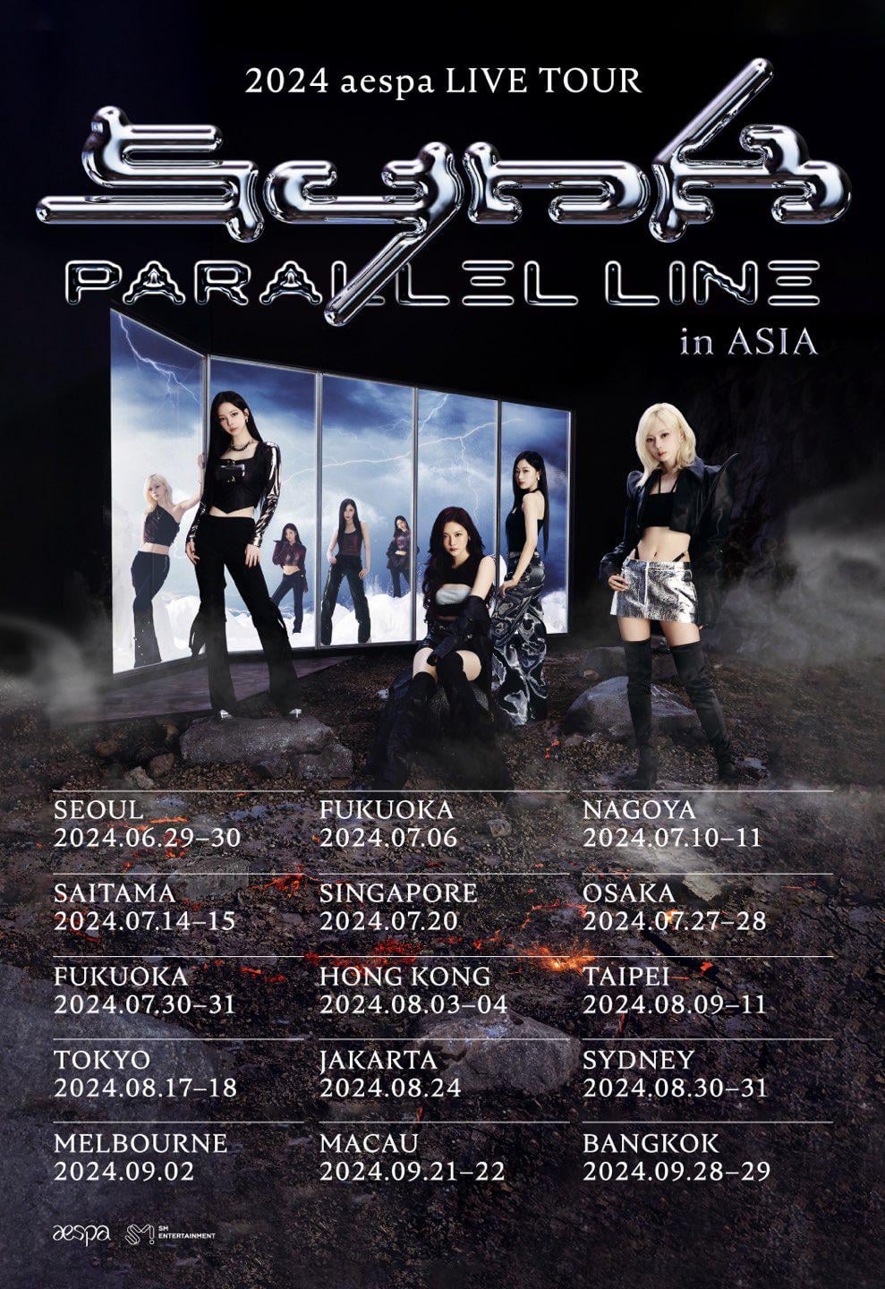 240605 aespa Twitter Update - Welcome to [2024 aespa LIVE TOUR - SYNK PARALLEL LINE – in ASIA] 🌏