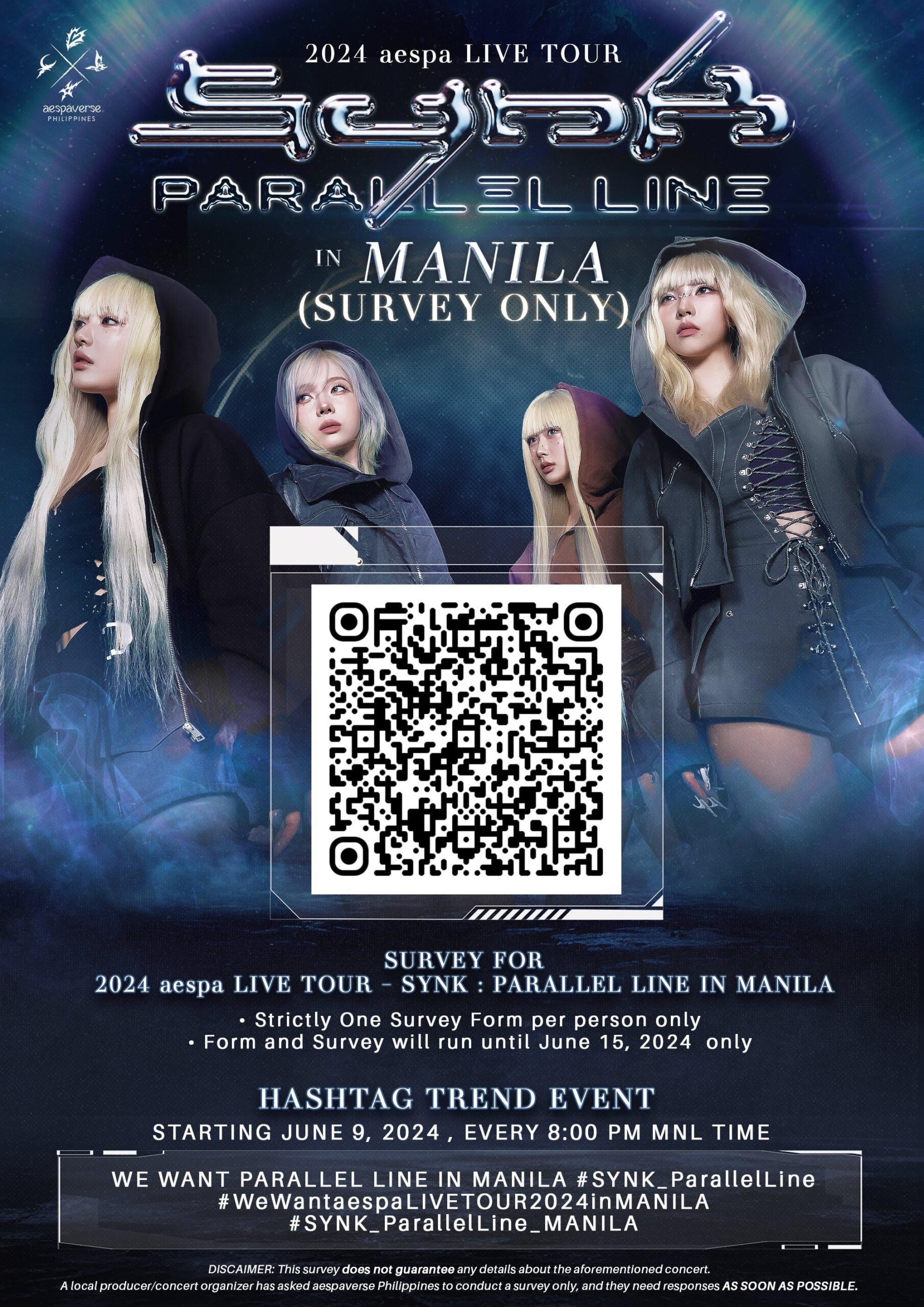 PH MYs answer the survey for aespa to visit manila!!