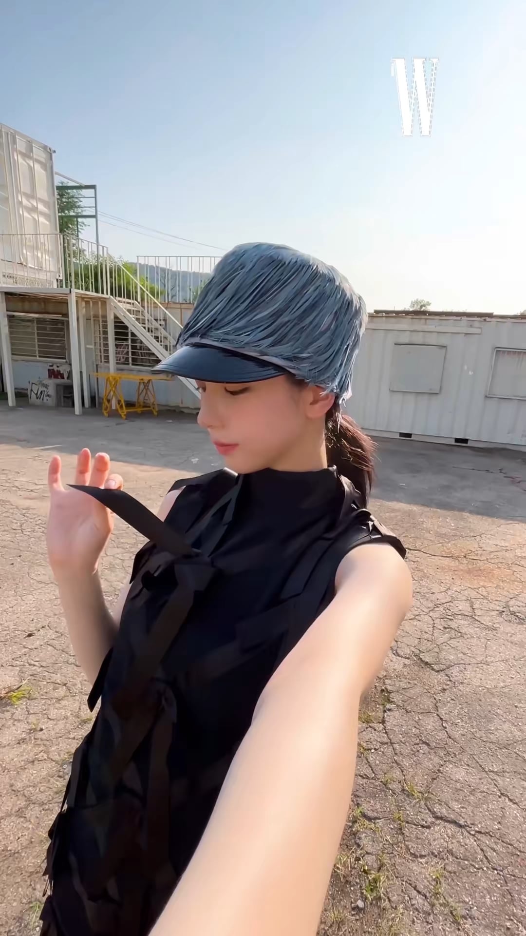 240728 W Korea TikTok Update with Karina - Karina is a God.... Outfit Check Goddess..🤍