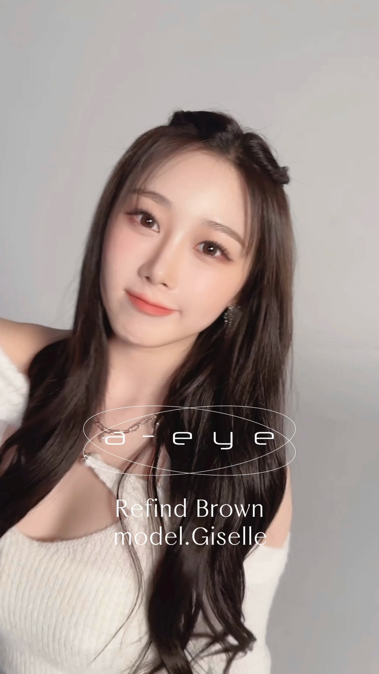 240708 Giselle for Refrear’s a-eye - aespa colored contact lenses, Introducing ‘Refind Brown’ worn by Giselle