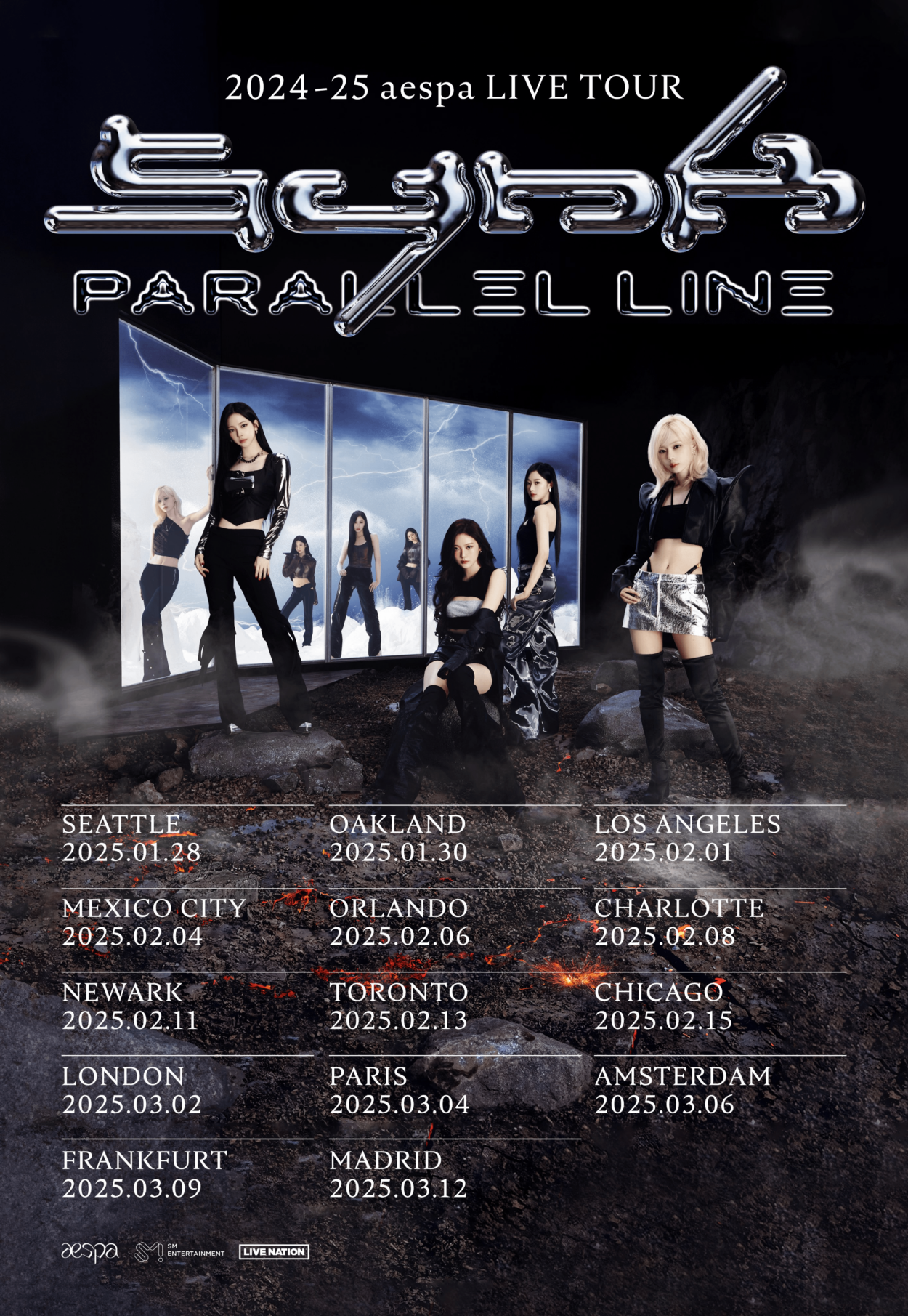 240927 2024-2025 aespa LIVE TOUR - SYNK : PARALLEL LINE (NA & EU Dates)