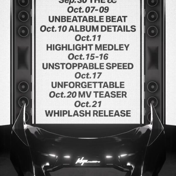 240926 aespa - The 5th Mini Album: Whiplash (Schedule Poster)