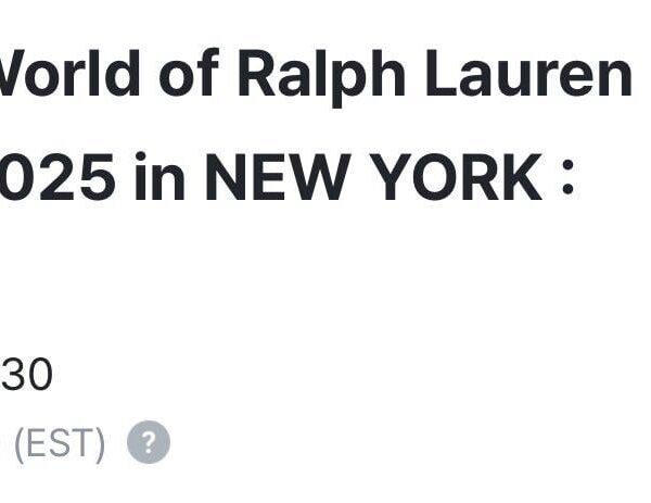 240904 Winter to attend ‘The World of Ralph Lauren Spring 2025’ at New York Fashion Week in The Hamptons on September 6th at 8:30 AM KST