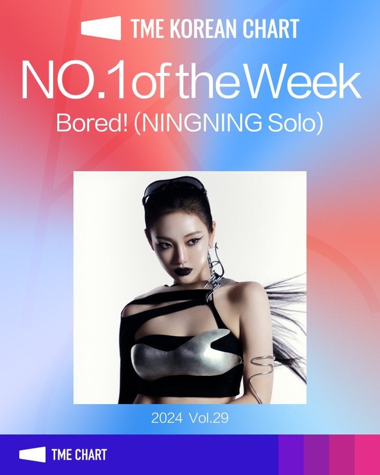 241017 Ningning’s ‘Bored!’ achieves #1 of the week on TME Korean Chart