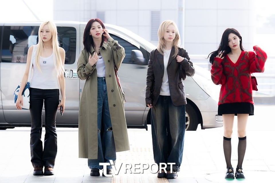 241011 aespa at Incheon International Airport heading to Madrid for KBS 'Music Bank World Tour' (Press Photos)