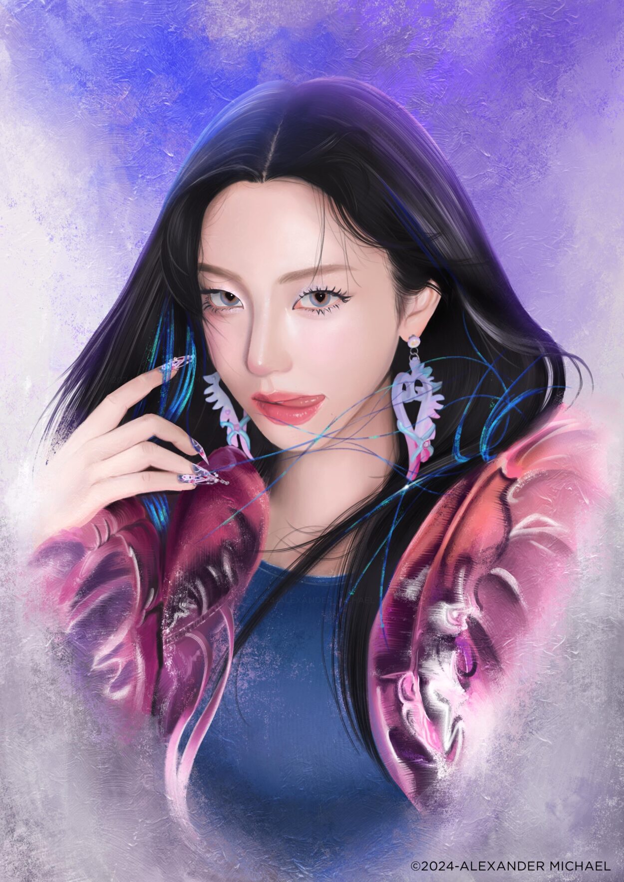 Happy Karina Up day! fanart by me. my biassss UwU